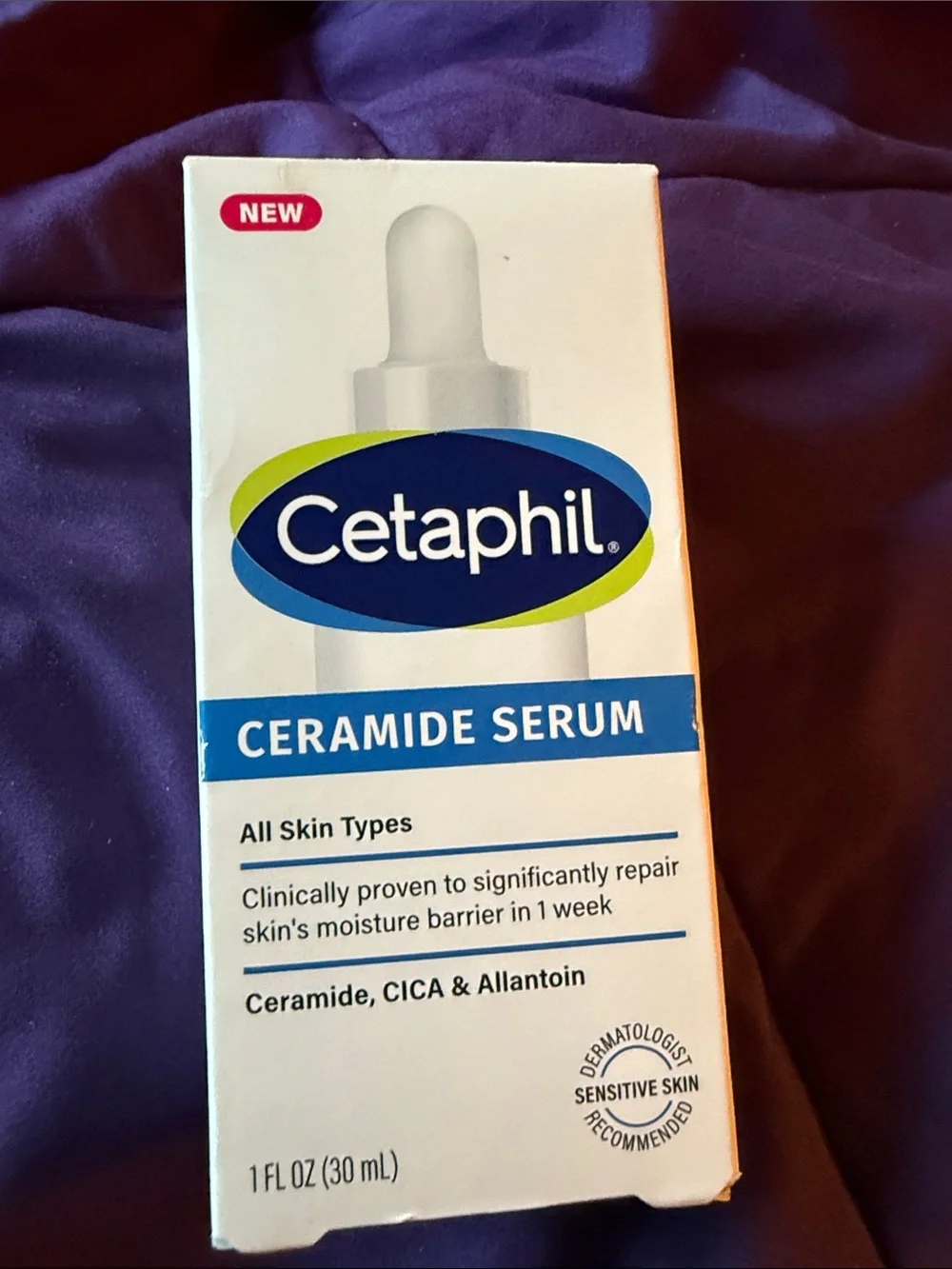 Cetaphil Ceramide Serum - Hydrating Face Serum (White/Blue)